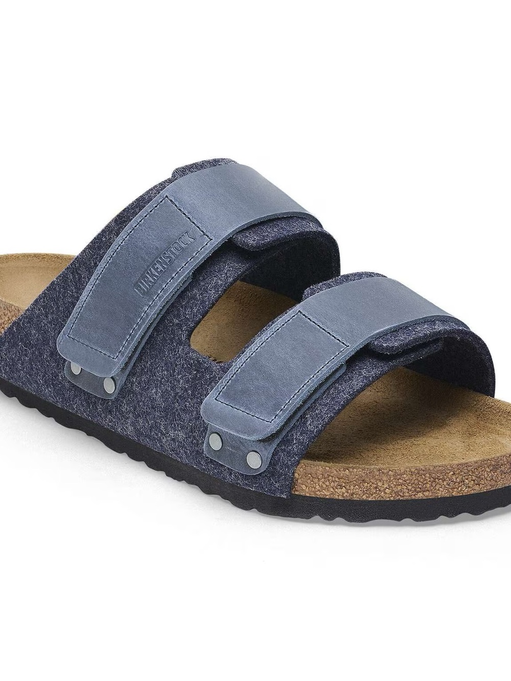 Birkenstocks Uji Natural Leather-Felt Midnight Blue New in Box 5/5.5
